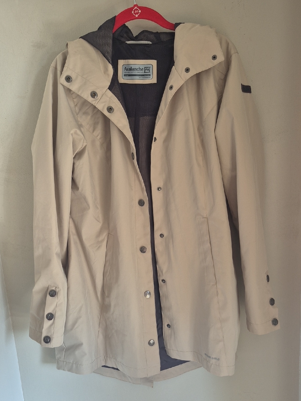 Avalanche Beige Hooded Trench Coat